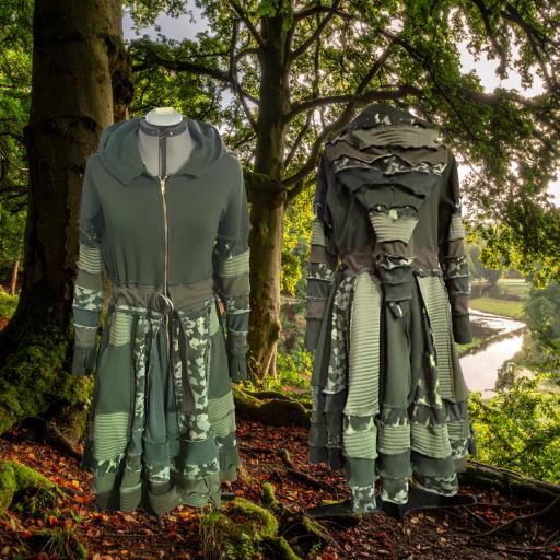 Upcycled Coat with Fairy Hood